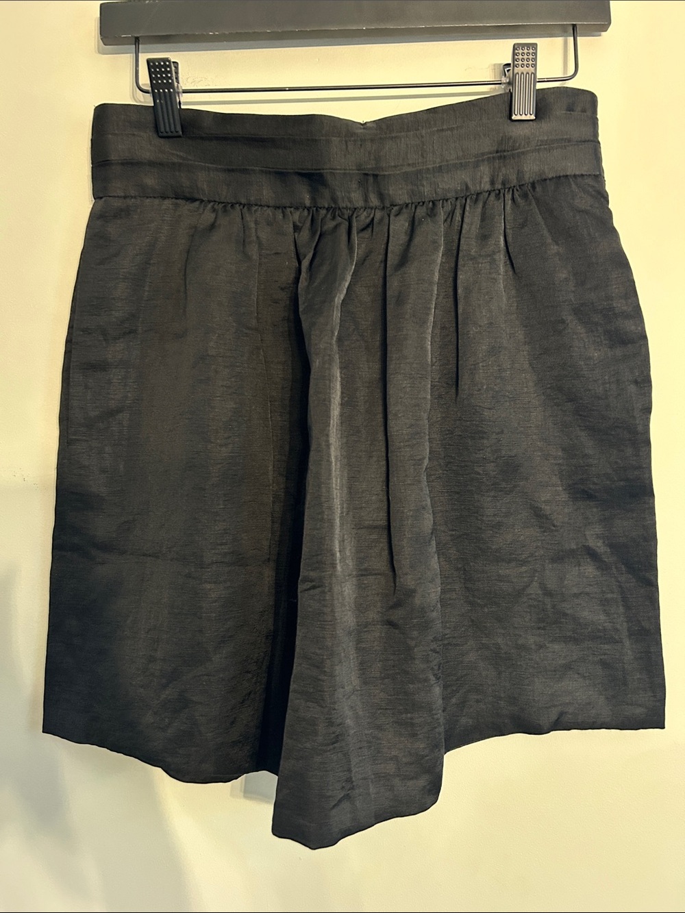 Bensoni Women's Black A-Line Linen Skirt